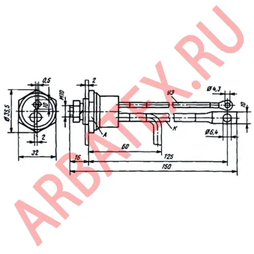 Т25-5-142 тиристор фото 3 Т25-5-142 тиристор фото 3