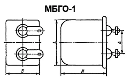 МБГО-1 315в 30 мкф фото 3 МБГО-1 315в 30 мкф фото 3