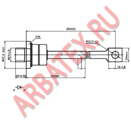 ДЧ171-250-9-4 диод фото 3