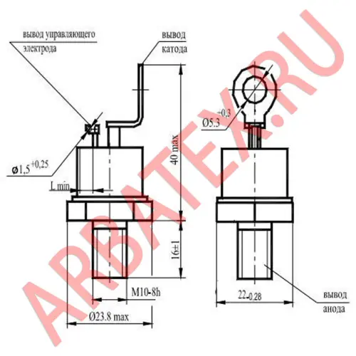 Т142-40-16 тиристор фото 3
