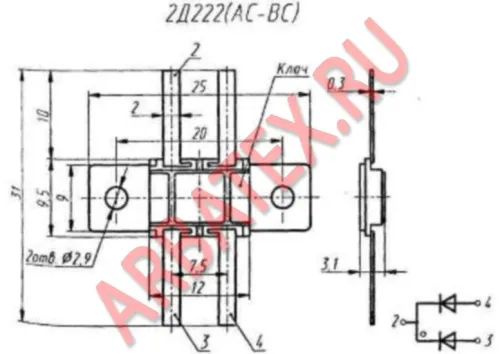 2Д222Б-5 диод фото 3 2Д222Б-5 диод фото 3