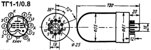 ТГ1-1/0.8 тиратрон фото 3