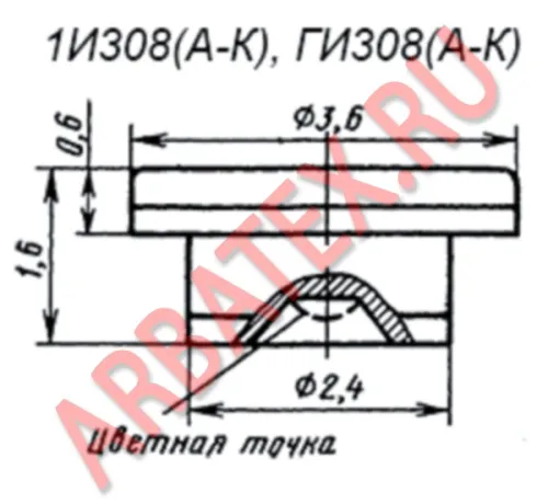 ГИ308И диод фото 3