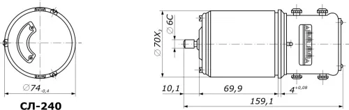 СЛ-240 электродвигатель постоянного тока коллекторный фото 3