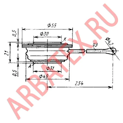 Т16-320-9 тиристор фото 3 Т16-320-9 тиристор фото 3