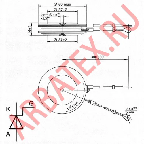 Т243-800-12 4K2 тиристор фото 2 Т243-800-12 4K2 тиристор фото 2
