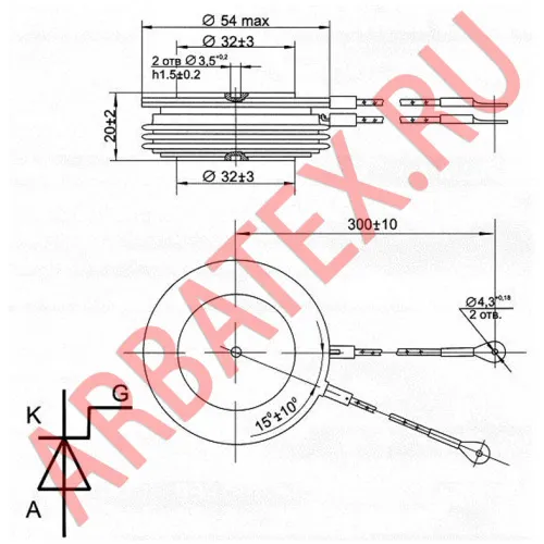 Т133-500-8 тиристор фото 3